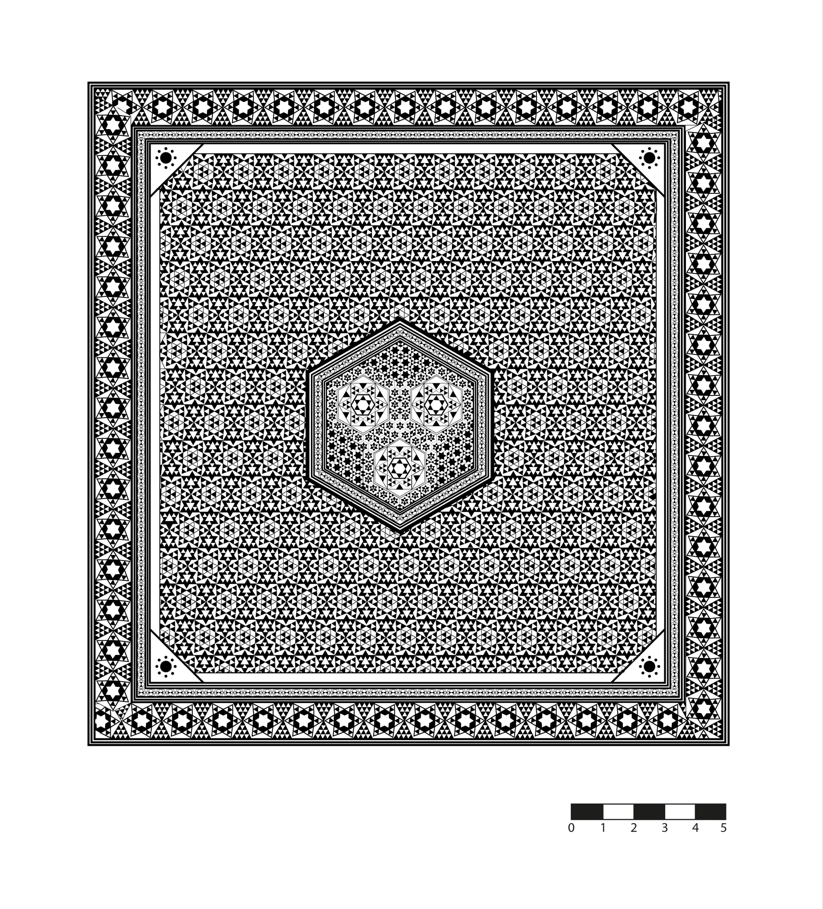 Geometrik bezeme teknik çizimi
